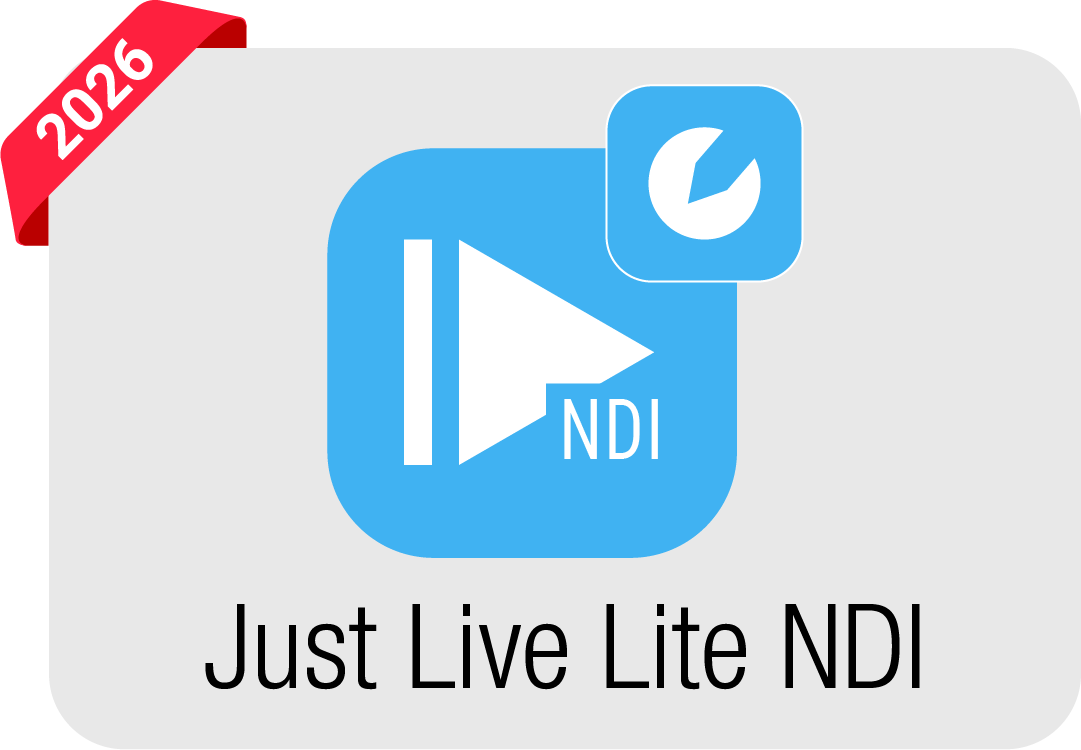 Just Live Lite NDI 2026 logo