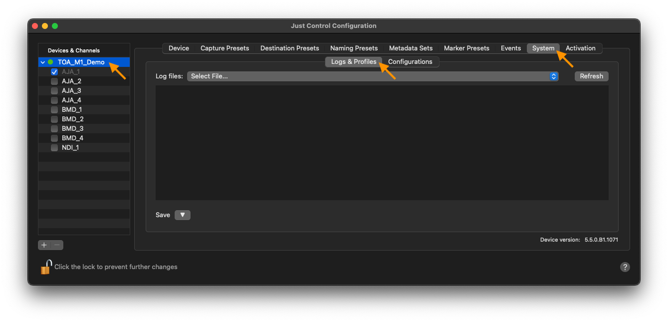 TOA System Profile v.2026.x screenshot 1