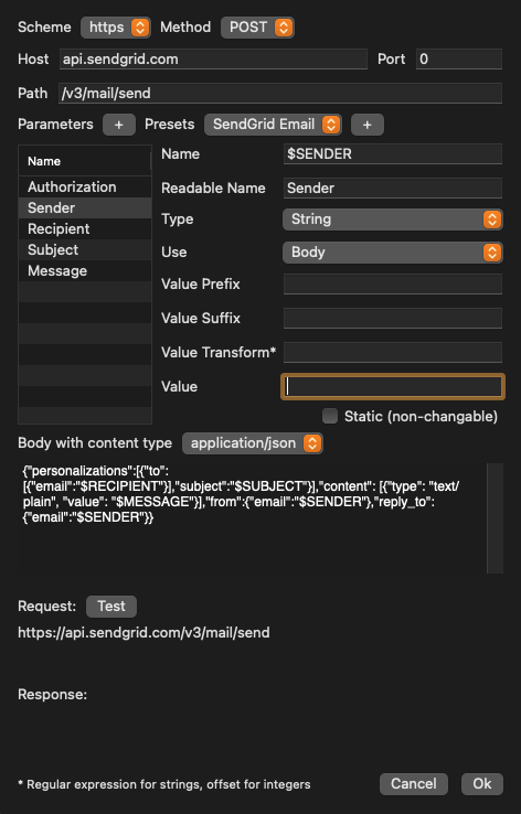 How to setup a mail notification event using SendGrid (v.2026.x) screenshot 8