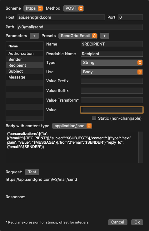 How to setup a mail notification event using SendGrid (v.2026.x) screenshot 9
