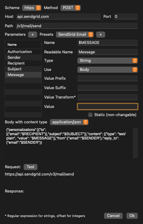 How to setup a mail notification event using SendGrid (v.2026.x) screenshot 11